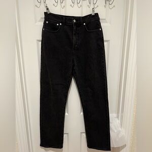 Madewell women’s Straight Black Jeans